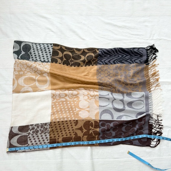Coach Pattern Patch Monogram Scarf - Picture 2 of 12